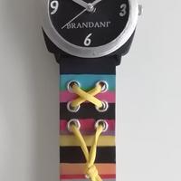 OROLOGIO da parete Stripes nero Brandani 