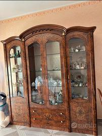  Sala 11pz radica noce pari al nuovo + arazzo
