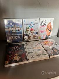 Lotto 6 giochi Nintendo Wii originali