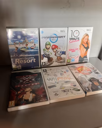Lotto 6 giochi Nintendo Wii originali