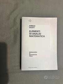 "Elementi di Analisi Matematica" - E. Giusti
