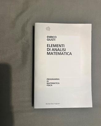 "Elementi di Analisi Matematica" - E. Giusti
