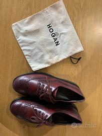 Hogan Brogue Bordeaux – Originali – Quasi Nuove