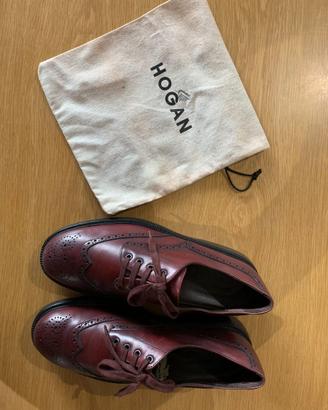 Hogan Brogue Bordeaux – Originali – Quasi Nuove