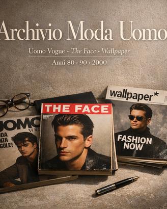 Collezione riviste uomo Vogue e moda anni 80 / 90