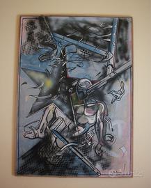 Eulisse Vincenzo dipinto 100x140 tecnica mista