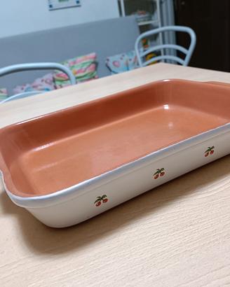 pirofila in terracotta vintage 
