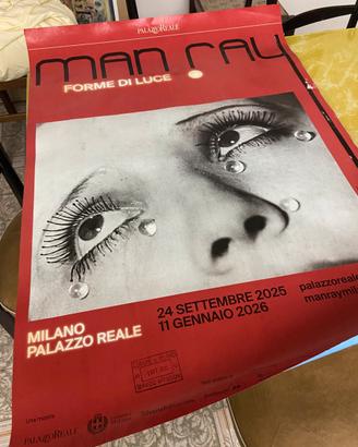 Manifesto mostra fotografica Man Ray Forme di Luce