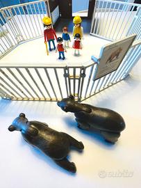 Playmobil Vintage anni 70 zoo bear cage set 3435
