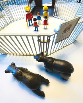 Playmobil Vintage anni 70 zoo bear cage set 3435