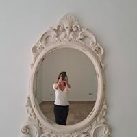 specchio stile shabby