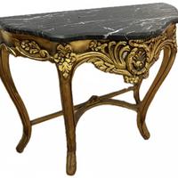 Vetrinetta  - Comodino stile Rococò Marmo