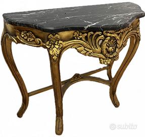 Vetrinetta  - Comodino stile Rococò Marmo