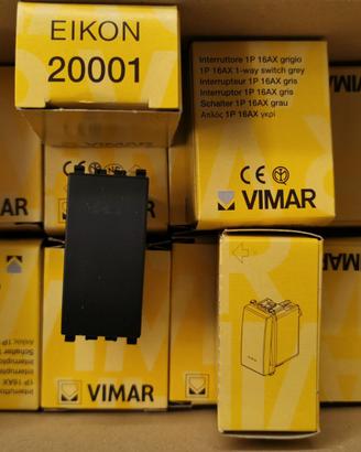 VIMAR EIKON 20001 - Interruttore 1P 16AX grigio