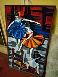 Grande quadro in ceramica/maiolica smaltata