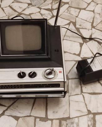 Radio televisione portatile d'epoca