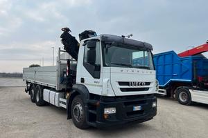 Iveco Magirus 3 assi gru +cassone