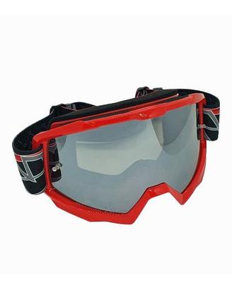 Occhiali casco Cross visiera specchio