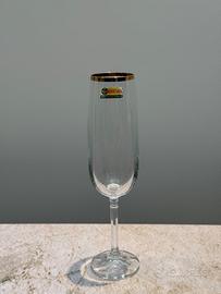 Flutes Champagne in cristallo di Bohemia