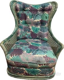 Rara Poltrona Giorgetti, girevole – Colore Ottanio