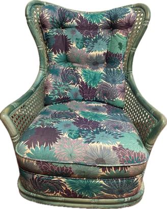 Rara Poltrona Giorgetti, girevole – Colore Ottanio
