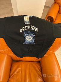 Felpa Nera North Pole Taglia L Nuova