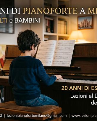 Lezioni di pianoforte al vostro domicilio
