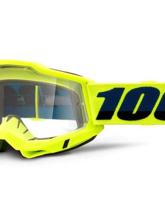 MASCHERA CROSS OFF-ROAD 100% THE ACCURI 2 OTG FLUO