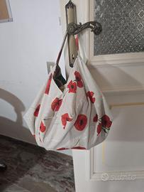 Borsa artigianale double face, fatta a mano, nuova