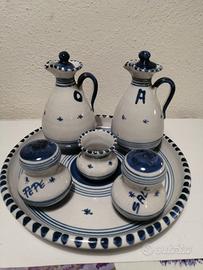 Set da tavola dipinto a mano