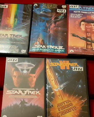 Collezione star trek vhs ex noleggio