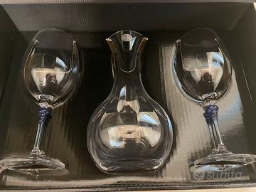 Decanter con 2 calici Lisa Mori by Inn Crystal
