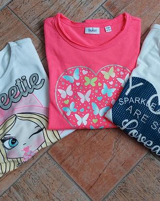 Set 3 maglie manica lunga 7/8 anni