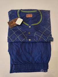 Pigiama Uomo NUOVO in cotone maniche lunghe tg.58