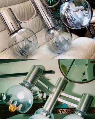 Lampadari anni 70 vintage modernariato