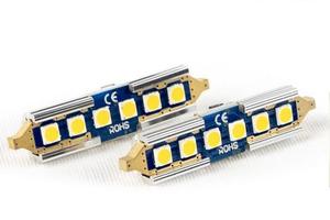 2 Lampadine LED SILURO 39mm C5W CAnbus Luce Bianca