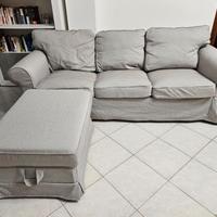 Divano 3 posti Ektorp ikea piu' puff
