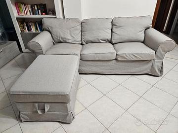 Divano 3 posti Ektorp ikea piu' puff