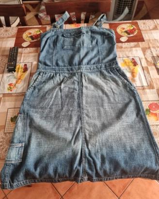 Vestito salopette di jeans