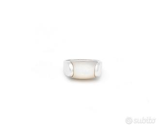 Anello Bulgari Tronchetto in oro bianco