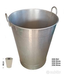 tino in acciaio inox uso caseario - usato