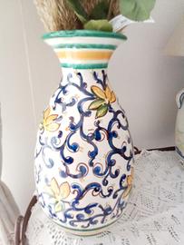 vaso in ceramica vietrese dipinto a mano