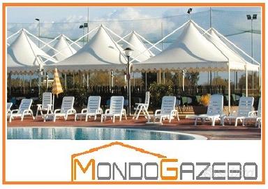 6x6 Gazebo Moon copertura fissa pagoda CE ignifugo