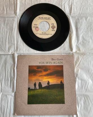 "You Win Again" dei Bee Gees  vinile 45 giri