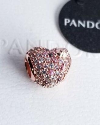PANDORA Charm Cuore con Coccinella Splendente