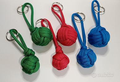 portachiavi pallina in paracord