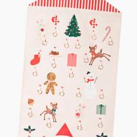 Decorazione calendario dell'Avvento in tessuto