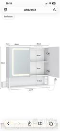 Specchio bagno con led