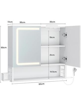 Specchio bagno con led