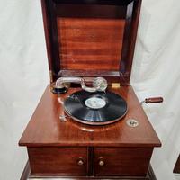 Grammofono a tromba interna Heaglephone, funzionan